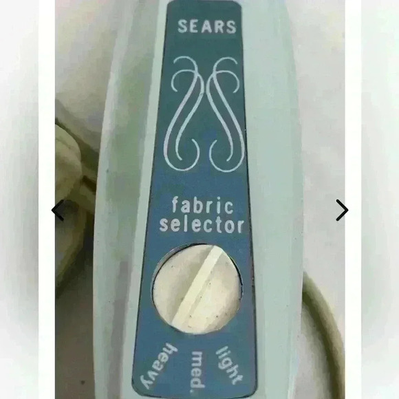 Vintage Sears Electric Fabric Scissors Blue and White Great Condition - Picture 2 of 6